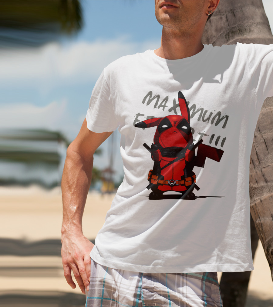 Pikachu Deadpool Maximum Effort T-Shirt