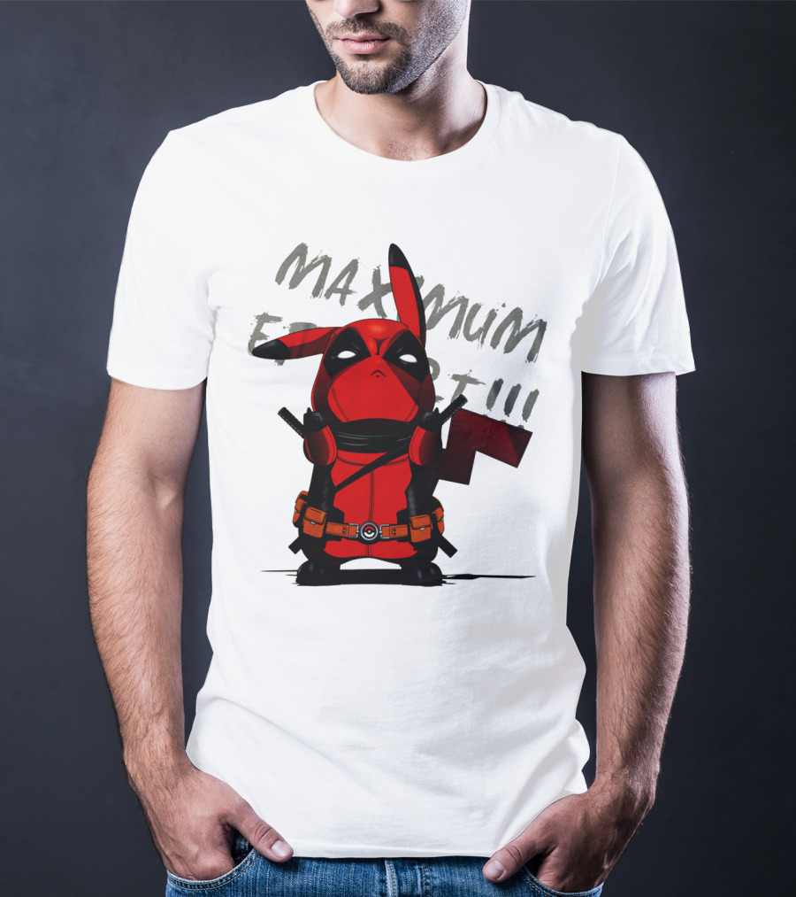 Pikachu Deadpool Maximum Effort T-Shirt