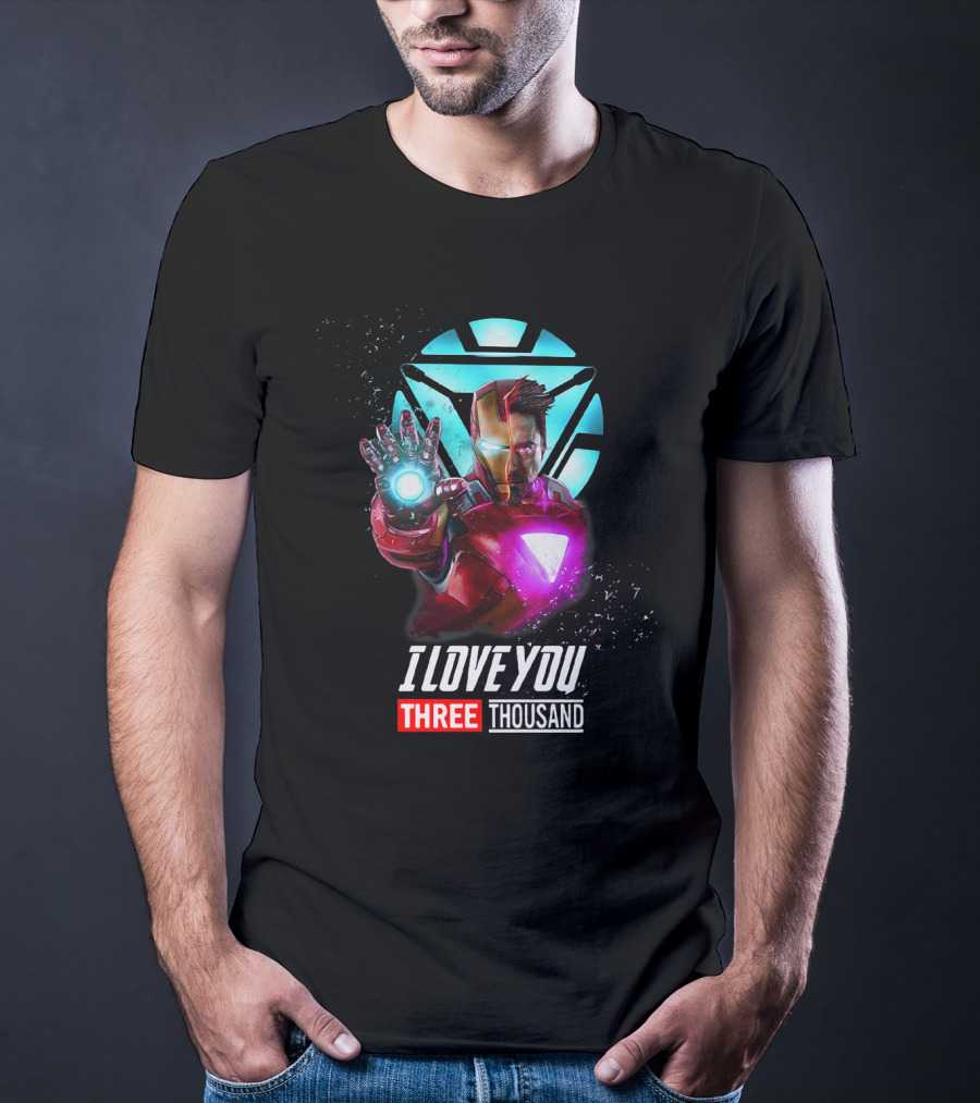 Avengers Iron Man I Love You Three Thousand Arc Reactor T-Shirt