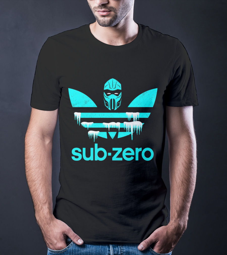 Mortal Kombat Sub-Zero Logo Frozen Mask Iconic Crossover T-Shirt