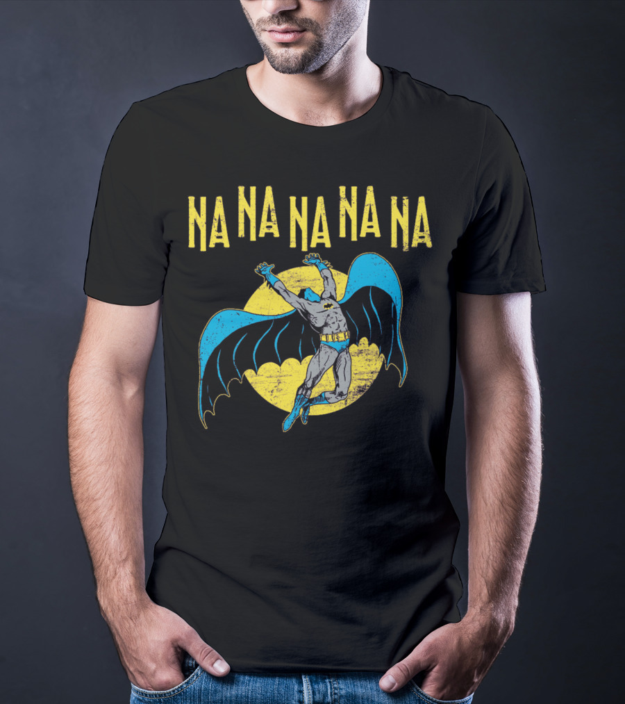 Na Na Na Na Na Na Batman Retro Style 1960s Comic Book Hero Vintage Bat T-Shirt
