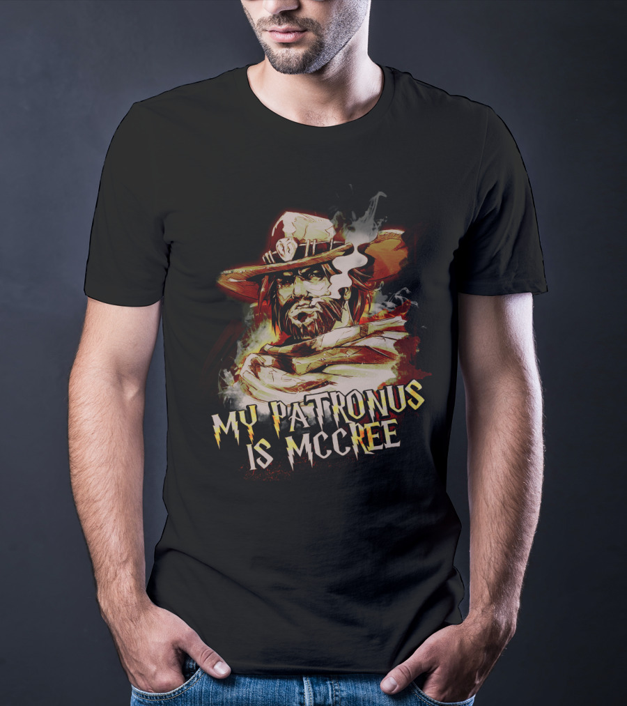 Overwatch McCree My Patronus Wizardry Meme Fusion T-Shirt