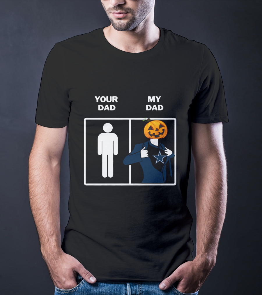 Your Dad My Dad Dallas Halloween Pumpkin Star T-Shirt