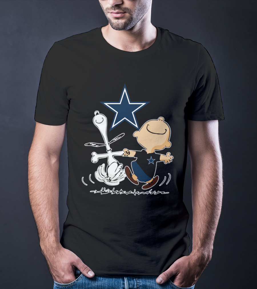 Dallas Cowboys Snoopy And Charlie Brown Dancing With Star T-Shirt