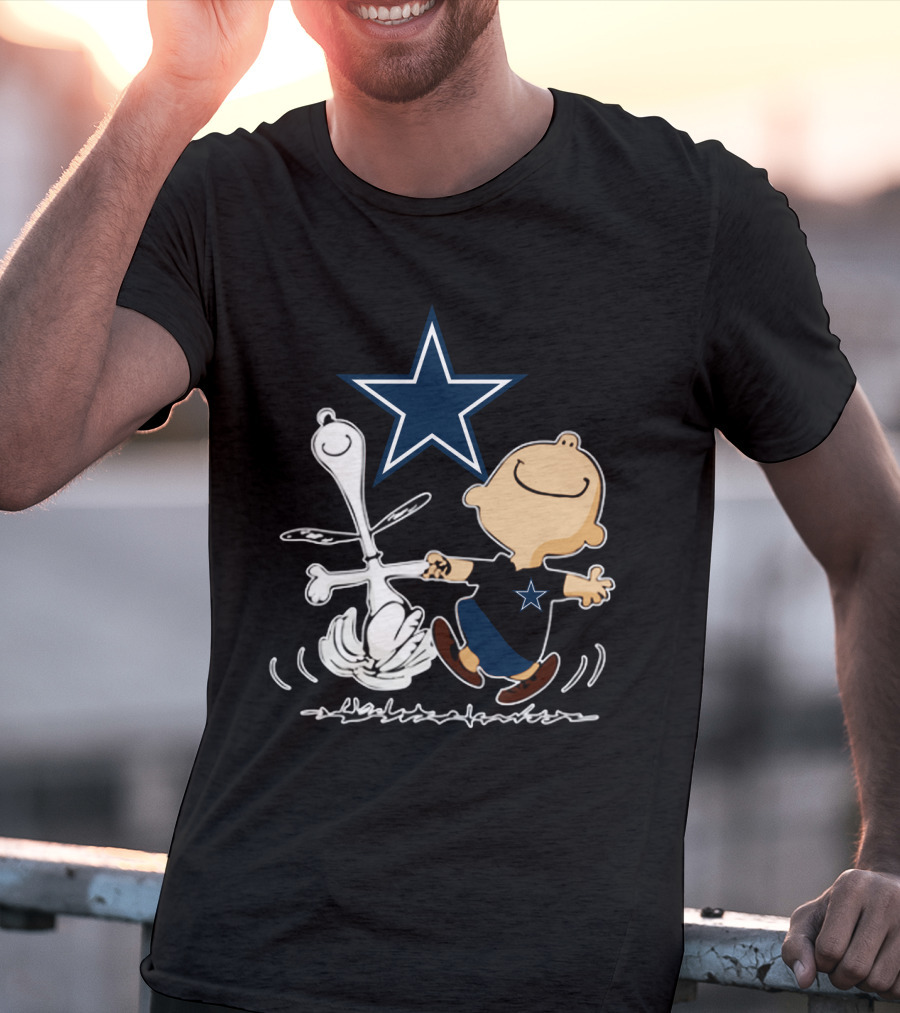 Dallas Cowboys Snoopy And Charlie Brown Dancing With Star T-Shirt