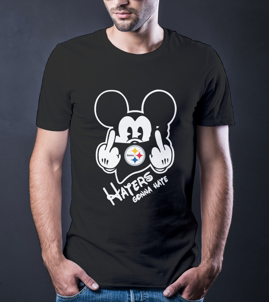 Haters Gonna Hate Pittsburgh Steelers Mickey Mouse T-Shirt