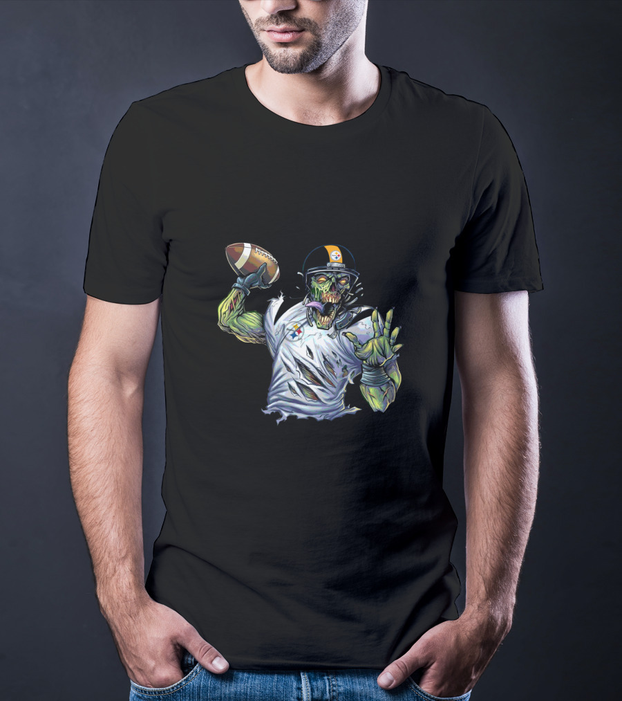 Pittsburgh Steelers Zombie Football Quarterback T-Shirt