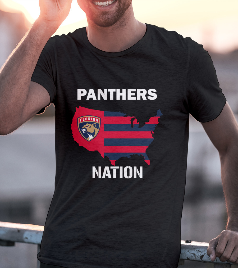 Florida Panthers Nation Map T-Shirt
