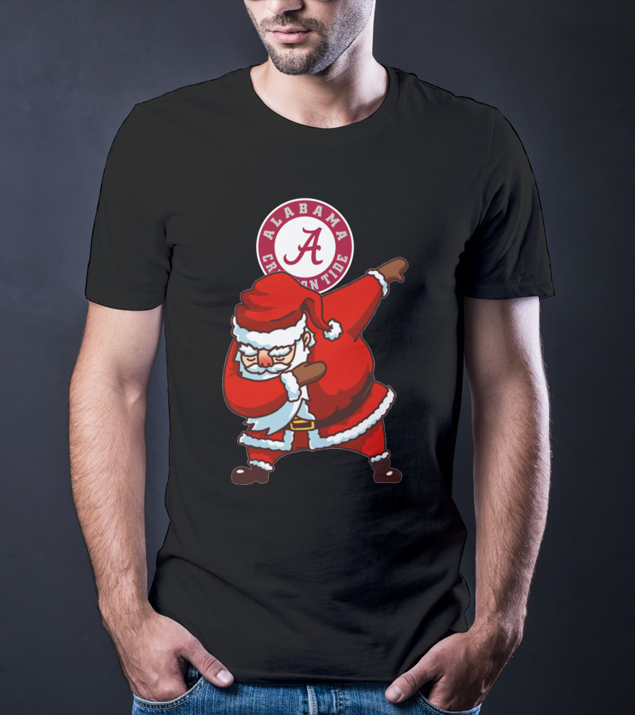 Alabama Crimson Tide Santa Dab T-Shirt