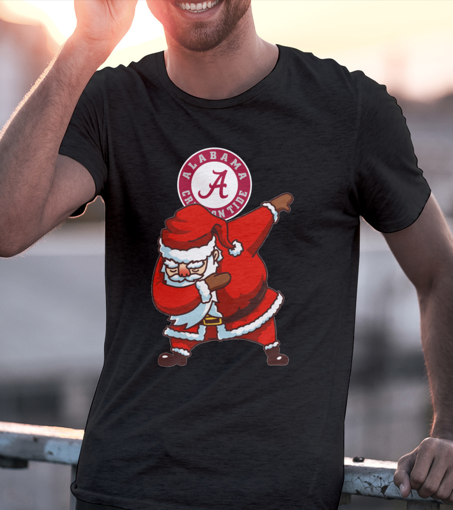 Alabama Crimson Tide Santa Dab T-Shirt