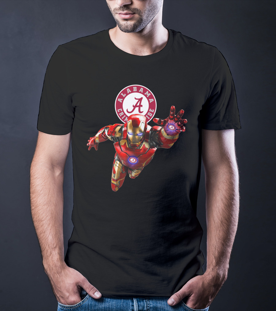 Alabama Crimson Tide Iron Man Crossover T-Shirt