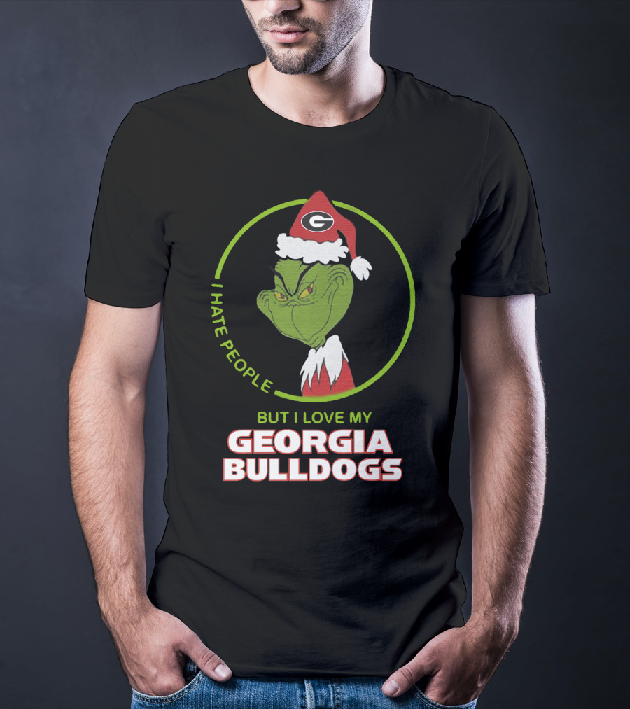 I Hate People But I Love My Georgia Bulldogs T-Shirt