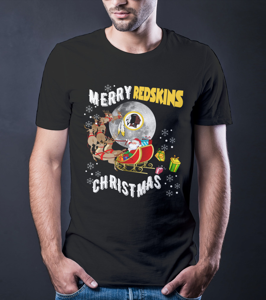 Merry Redskins Christmas T-Shirt