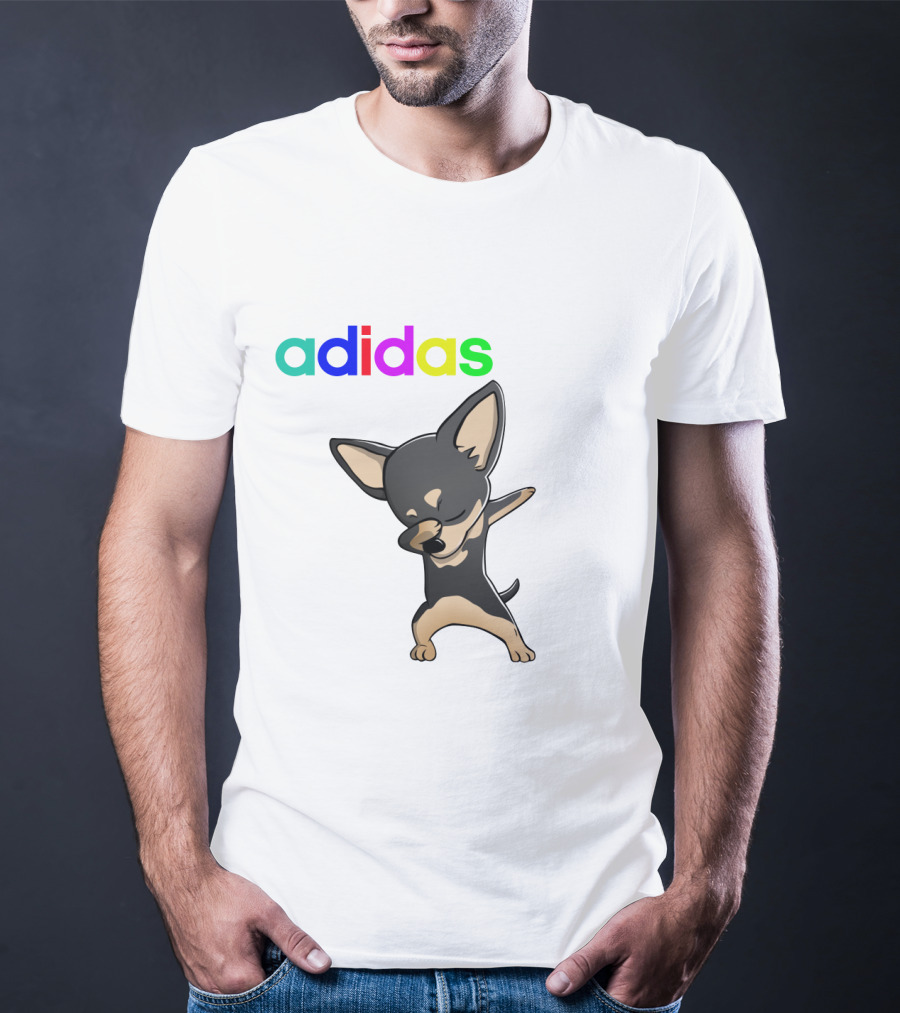 Chihuahua Black Cute Dabbing T-Shirt
