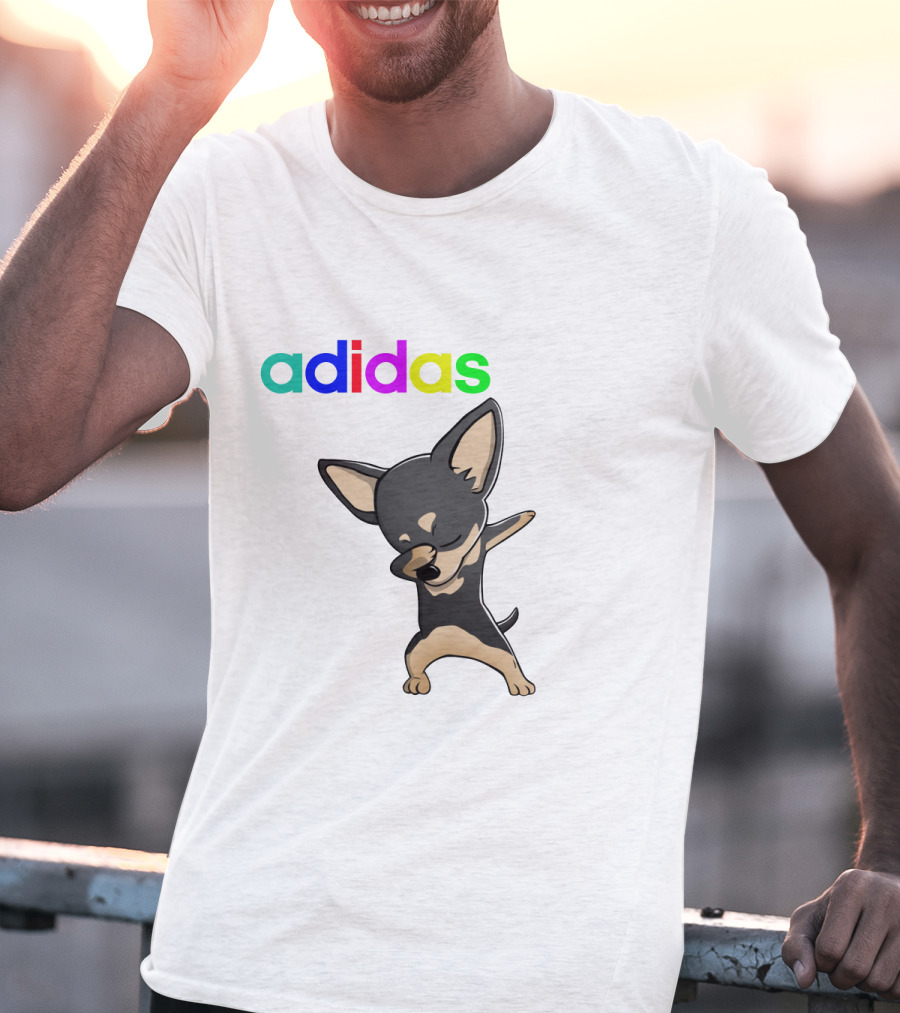 Chihuahua Black Cute Dabbing T-Shirt