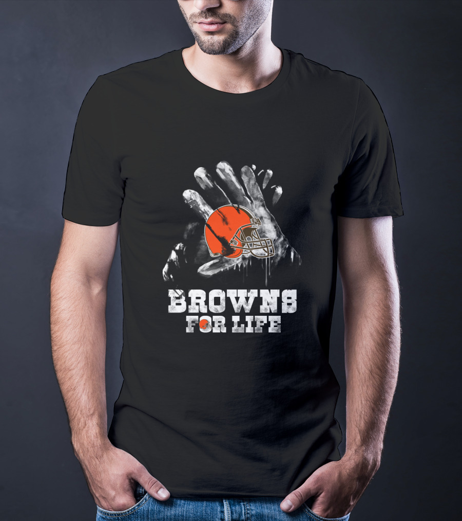 Cleveland Browns For Life Helmet T-Shirt
