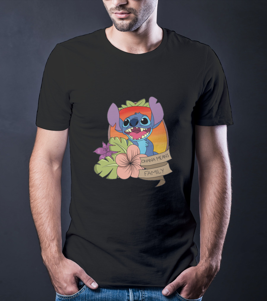 Ohana Means Family Disney Films Stitch T-Shirt
