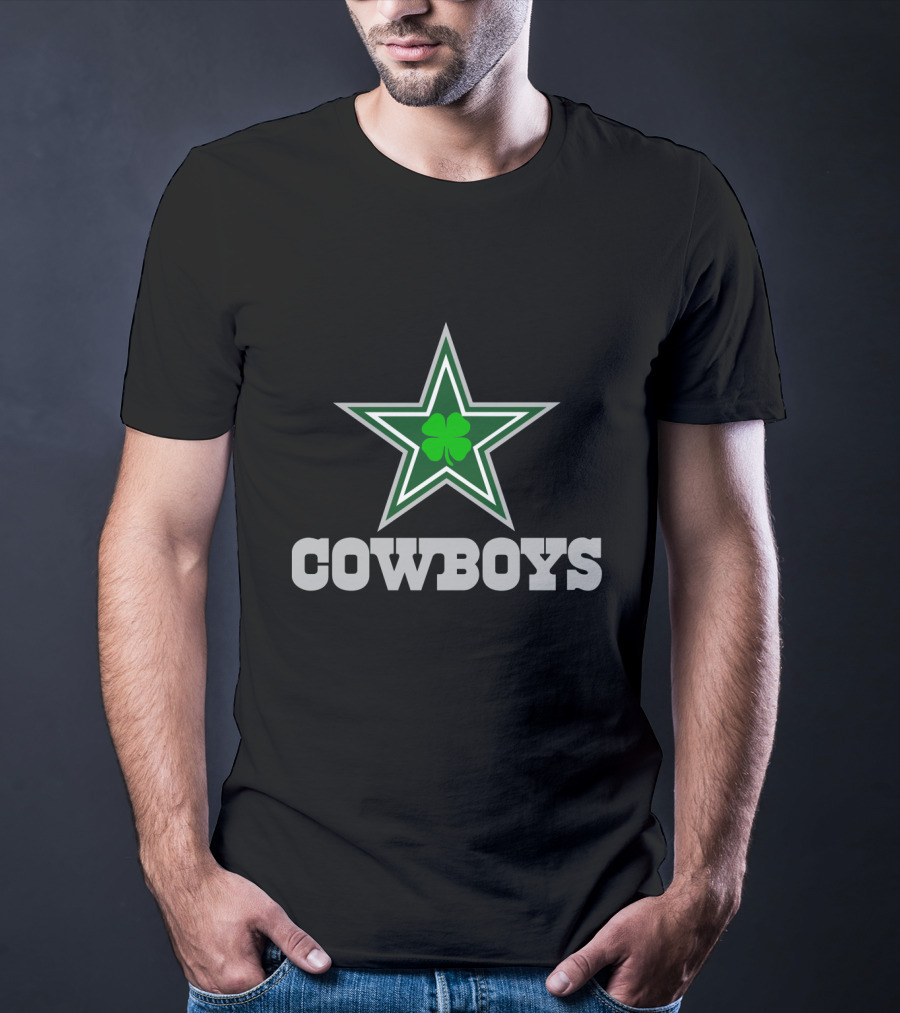 Cowboys Green Star Clover T-Shirt