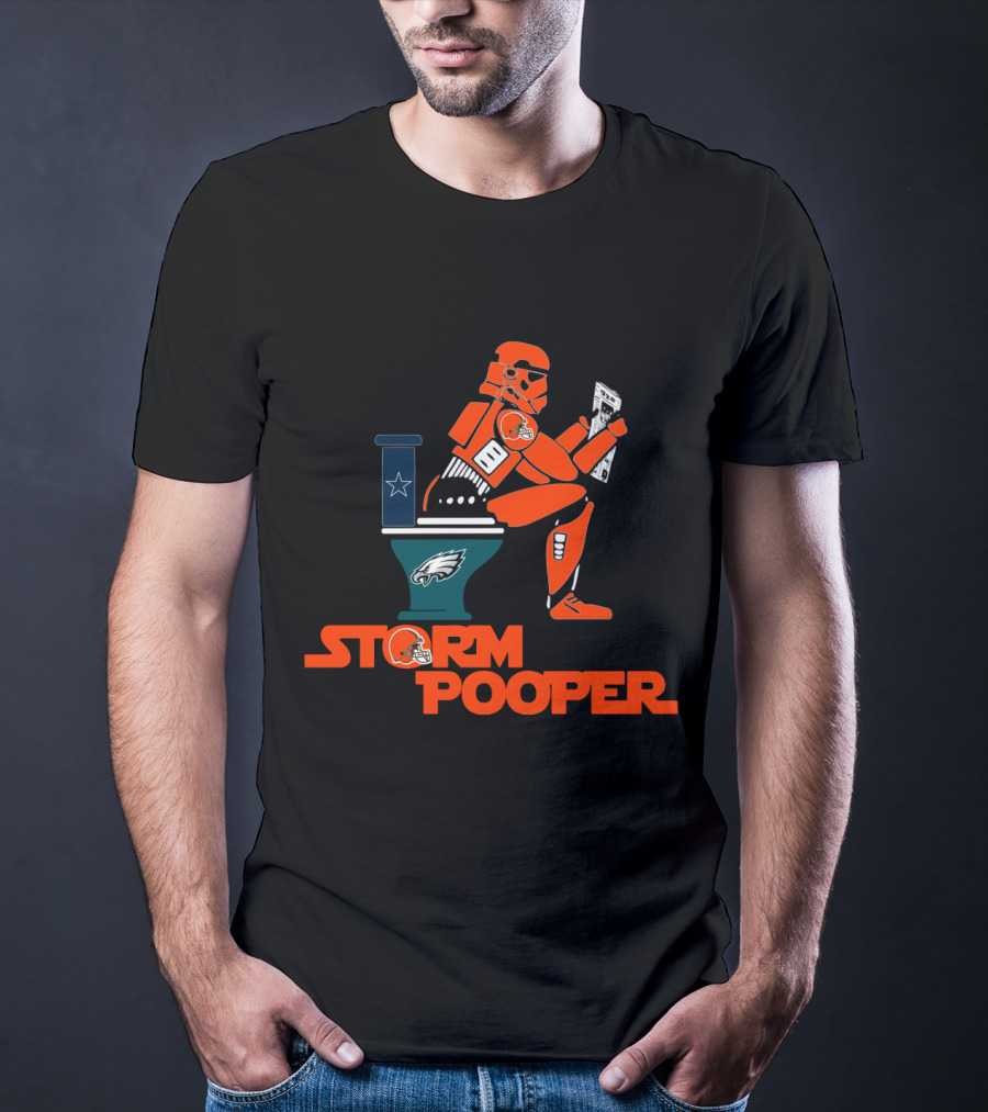 Storm Pooper Cleveland Browns Philadelphia Eagles Dallas Cowboys Legends T-Shirt