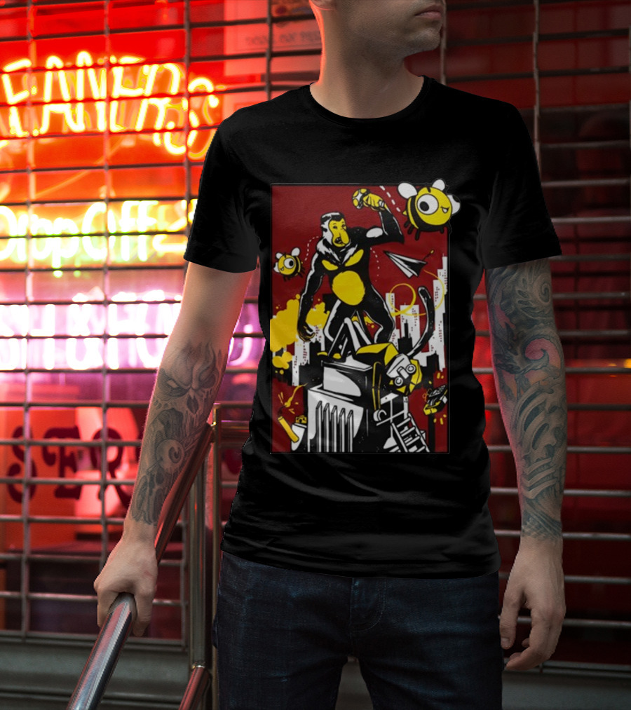 Ttt Duncan X Osie King Kong Parody With Bees And Building T-Shirt