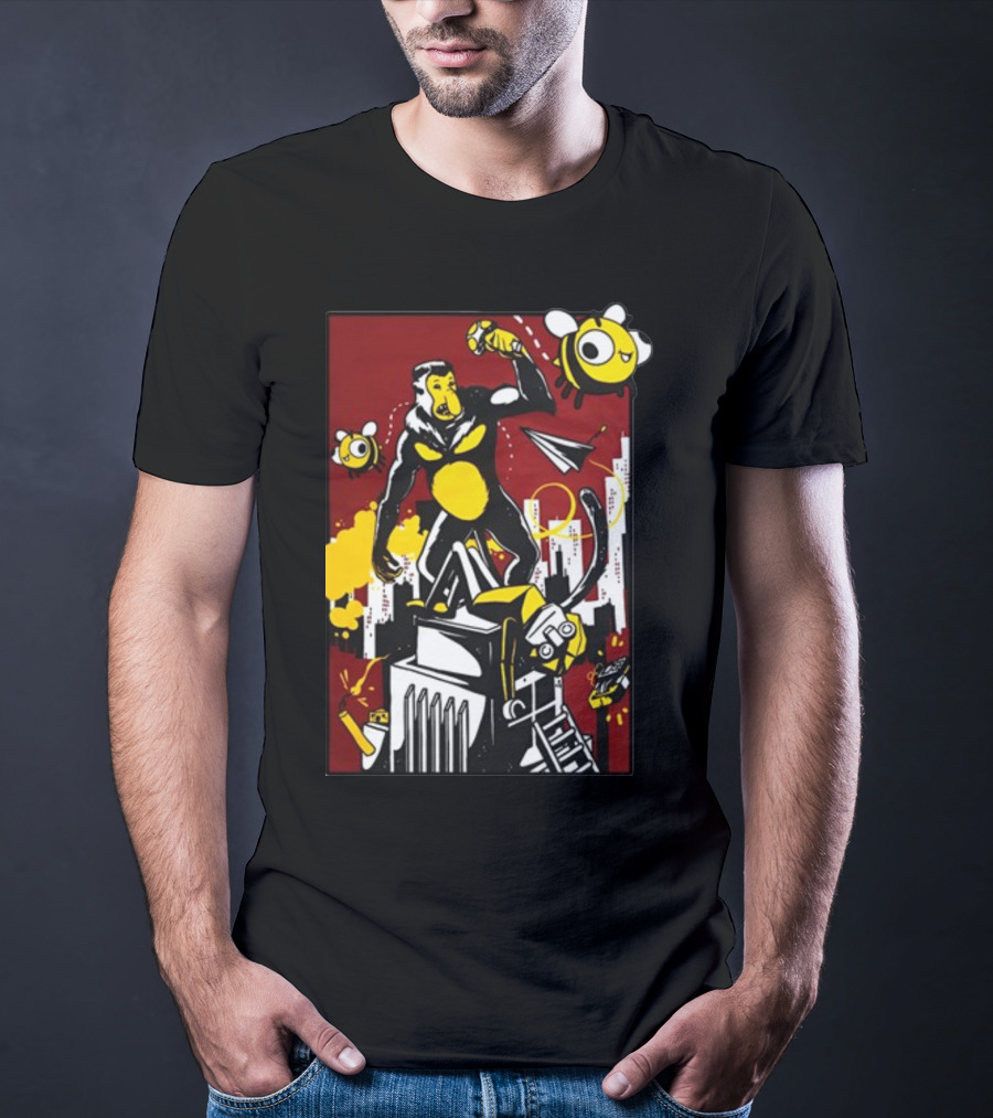 Ttt Duncan X Osie King Kong Parody With Bees And Building T-Shirt