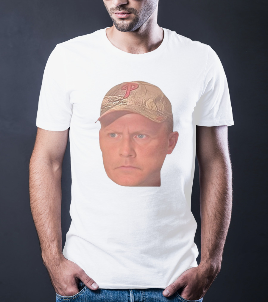 Jordie Jordan Wearing Phillies Cap Jeff Ridgway Psycho Dad Face T-Shirt