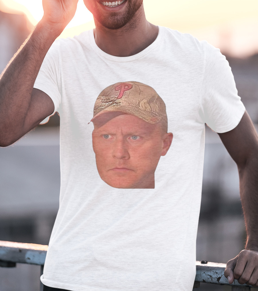 Jordie Jordan Wearing Phillies Cap Jeff Ridgway Psycho Dad Face T-Shirt