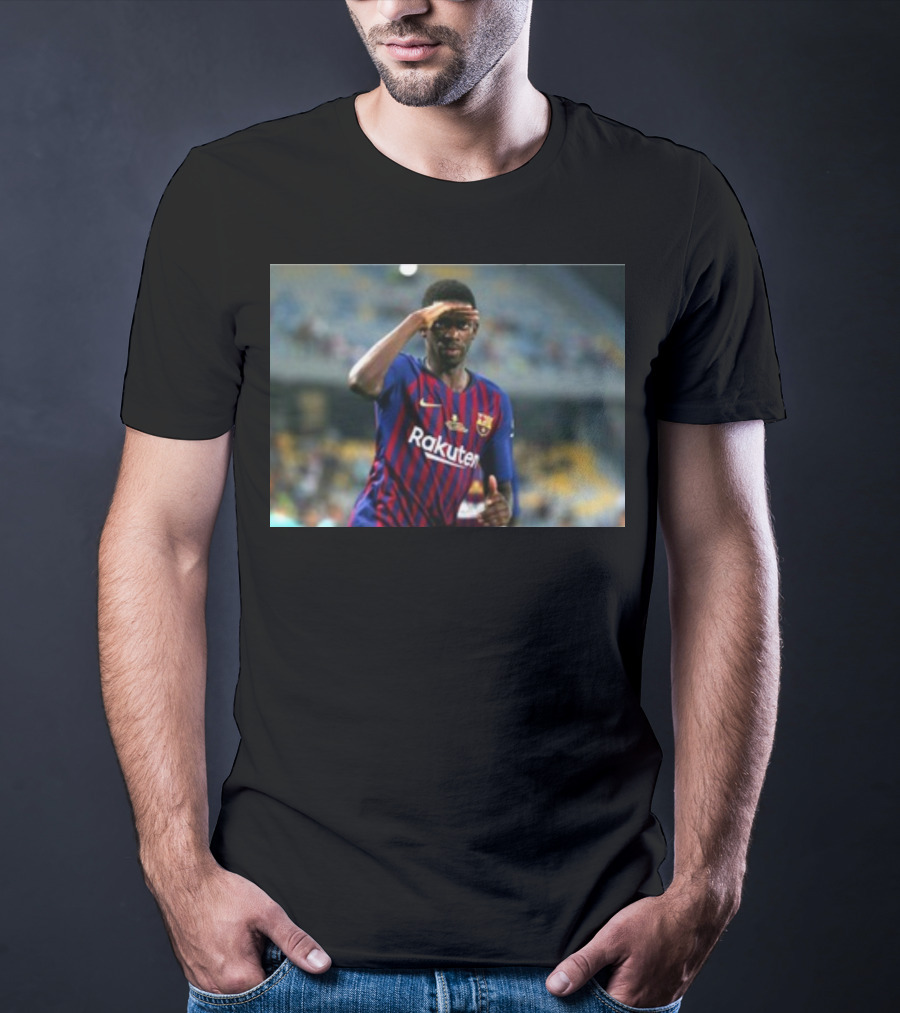 Koundé Dembélé Rakuten FC Barcelona Football Jersey T-Shirt