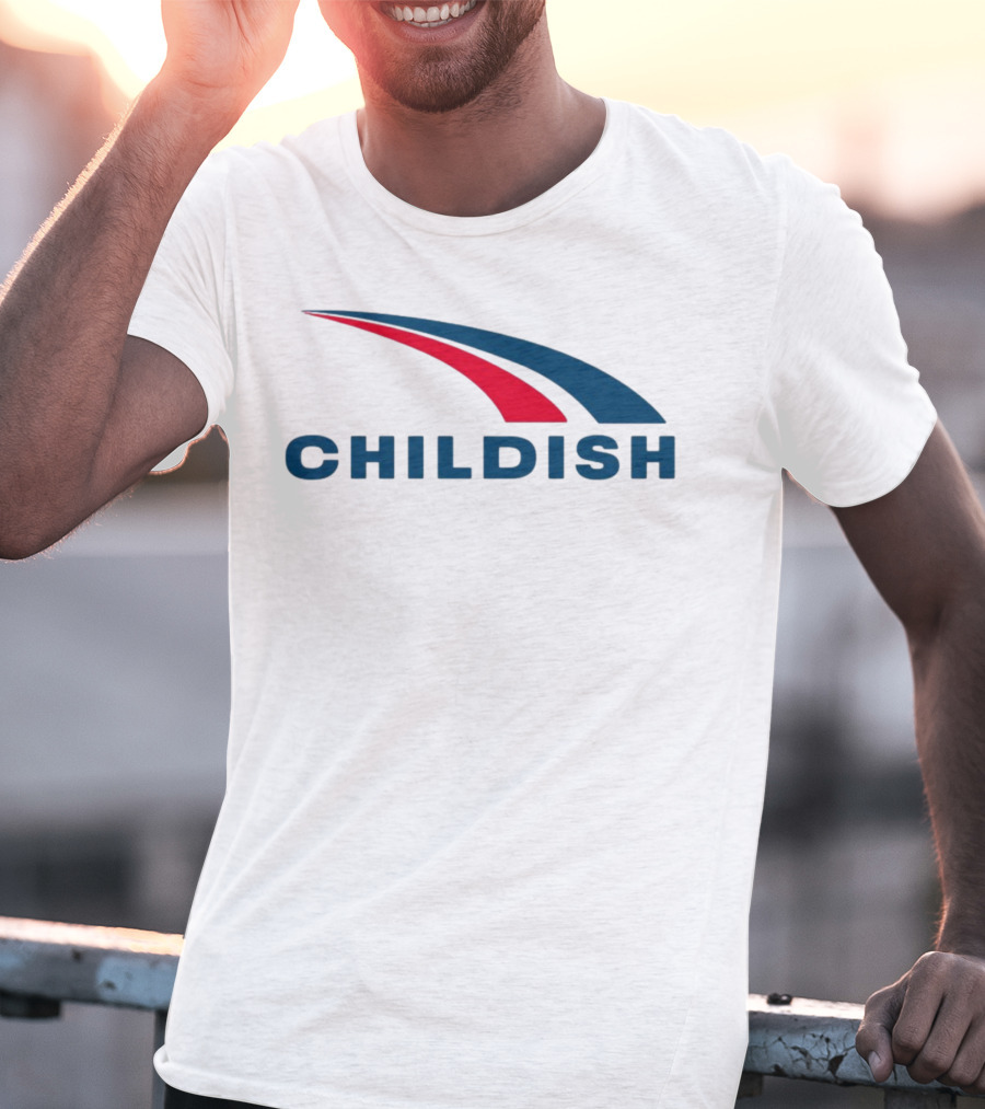 Childish Turbo Red Blue Twist T-Shirt