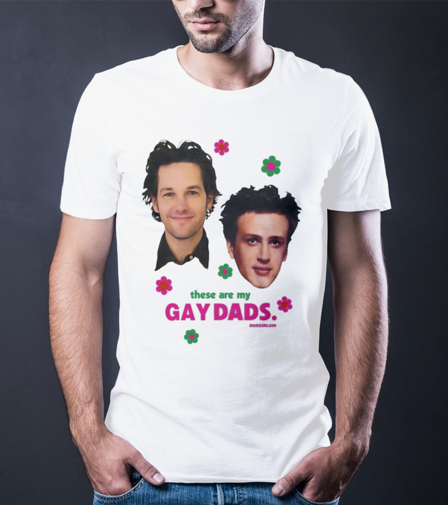 These Are My Gay Dads Flowers Nuggclub 420 T-Shirt
