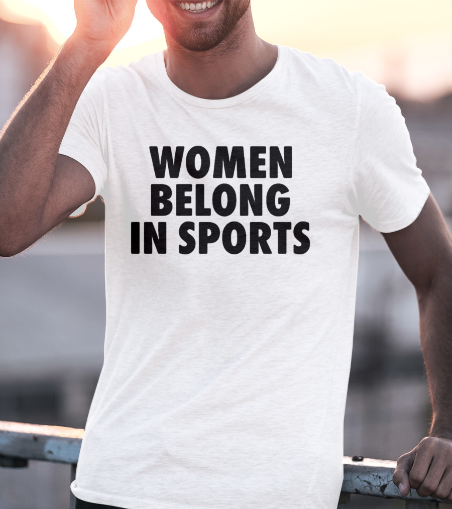 Jomboy Media Women Belong In Sports Empowerment Message T-Shirt