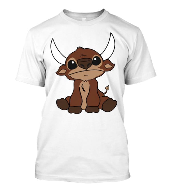 26Shirts Stitch Buffalo Cute Cartoon Buffalo Image T-Shirt
