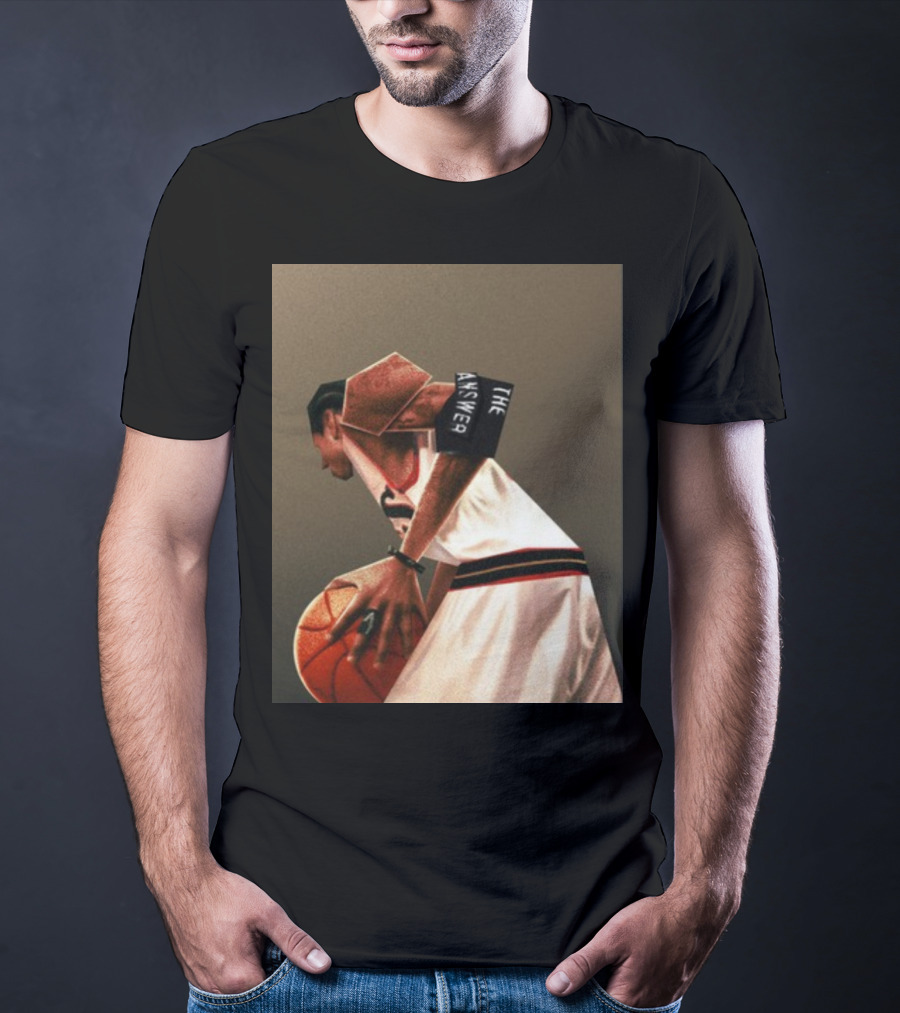 The Answer Allen Iverson Abstract Basketball T-Shirt