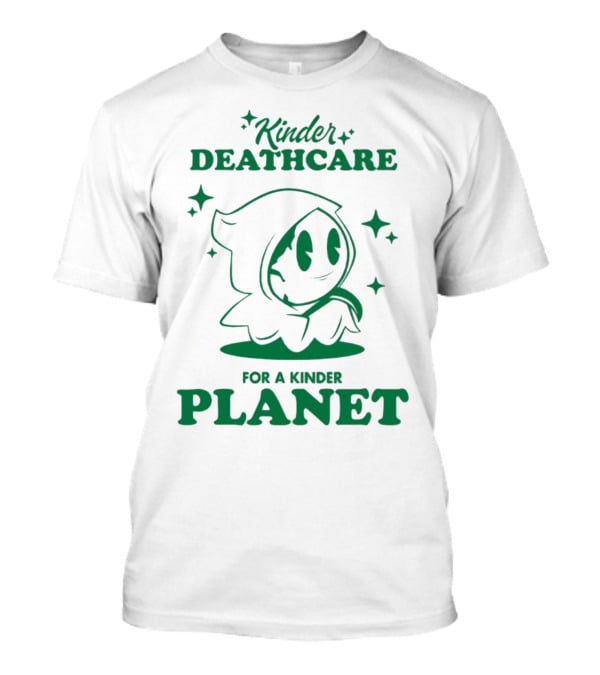 Kinder Deathcare For A Kinder Planet Hoodie Character With Stars T-Shirt