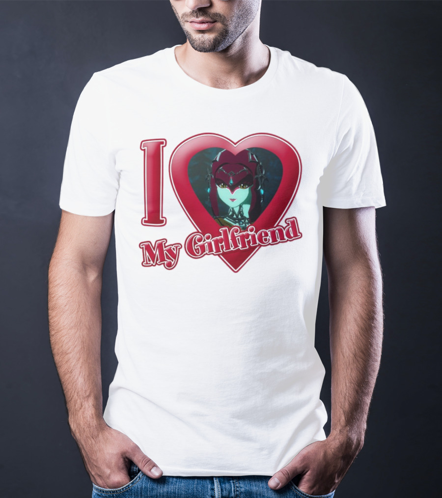 The Legend Of Zelda I Love My Girlfriend Mipha Heart T-Shirt