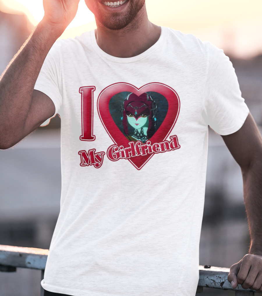 The Legend Of Zelda I Love My Girlfriend Mipha Heart T-Shirt
