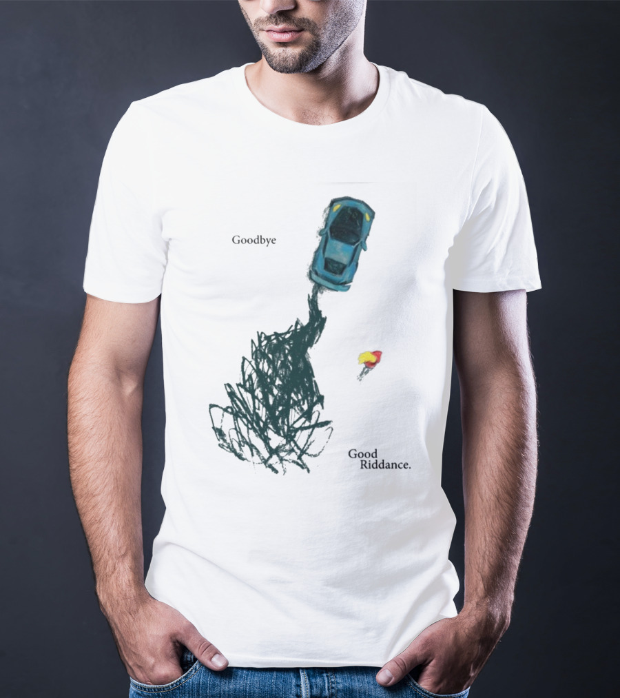 Goodbye Good Riddance Burnout Car Flame Green Day T-Shirt