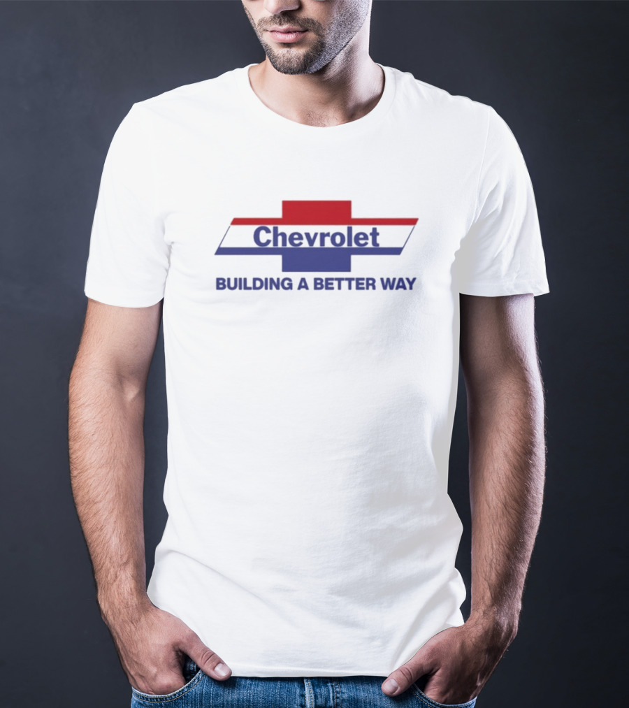 Chevrolet Building A Better Way Classic Bowtie Red White And Blue T-Shirt