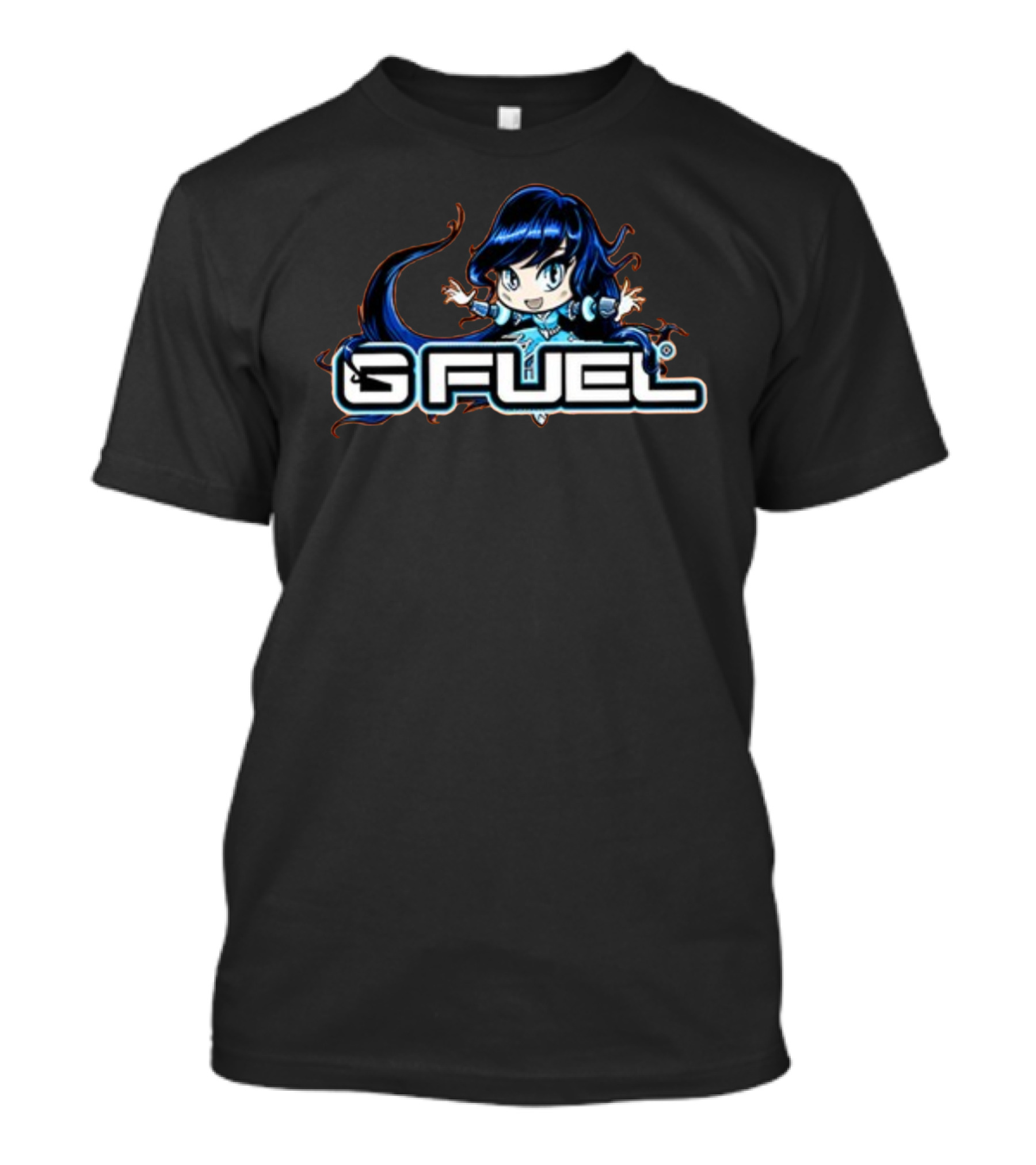 G Fuel Blue Ice Chibi Character Energy T-Shirt