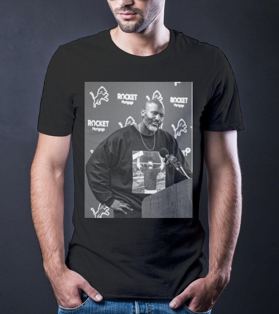 Lions Dan Campbell Rocket Mortgage Press Conference T-Shirt