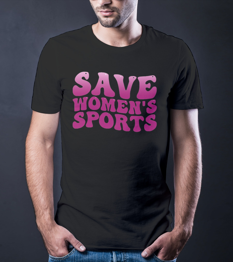 Save Women's Sports 70s Vintage Bold Pink T-Shirt