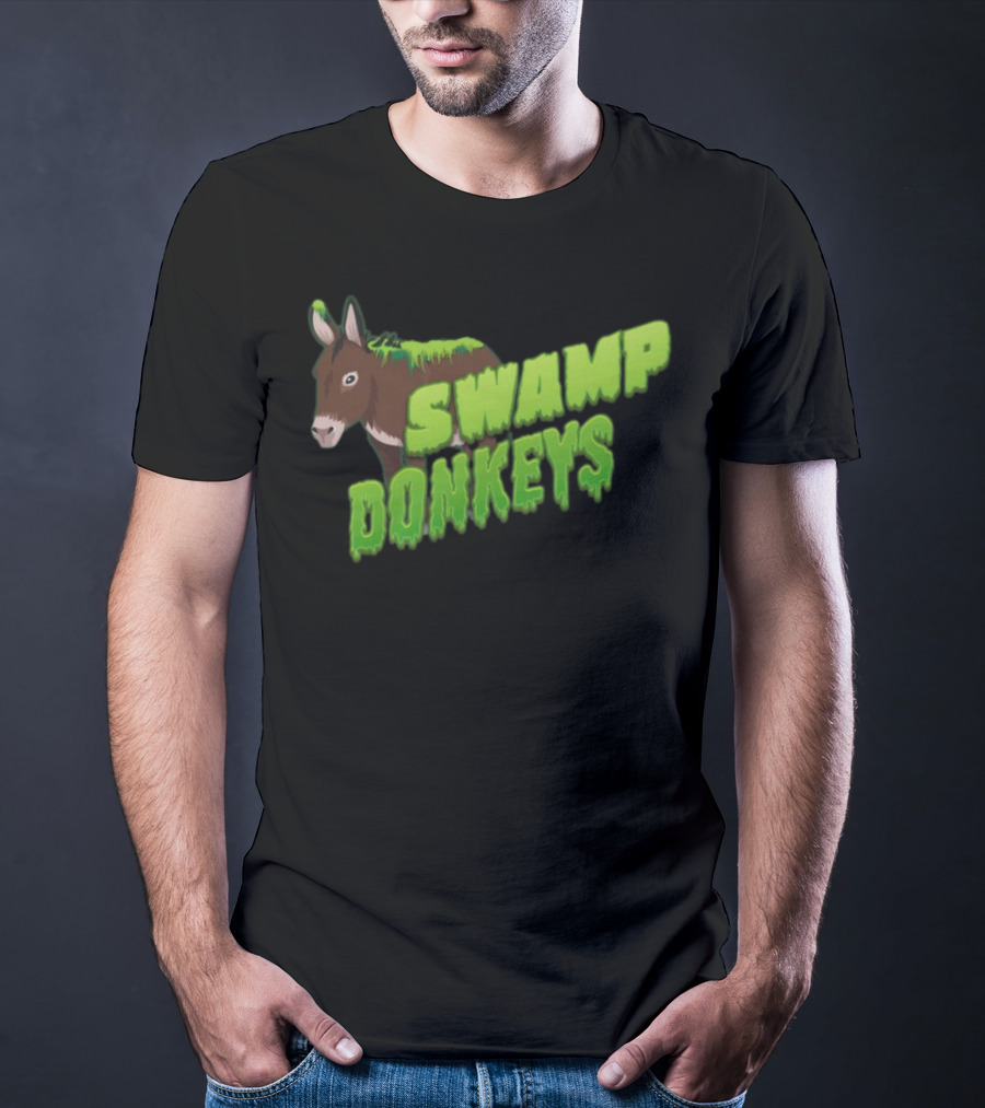 Jomboymedia Swamp Donkeys Blitzball 3 Dripping Green Donkey T-Shirt