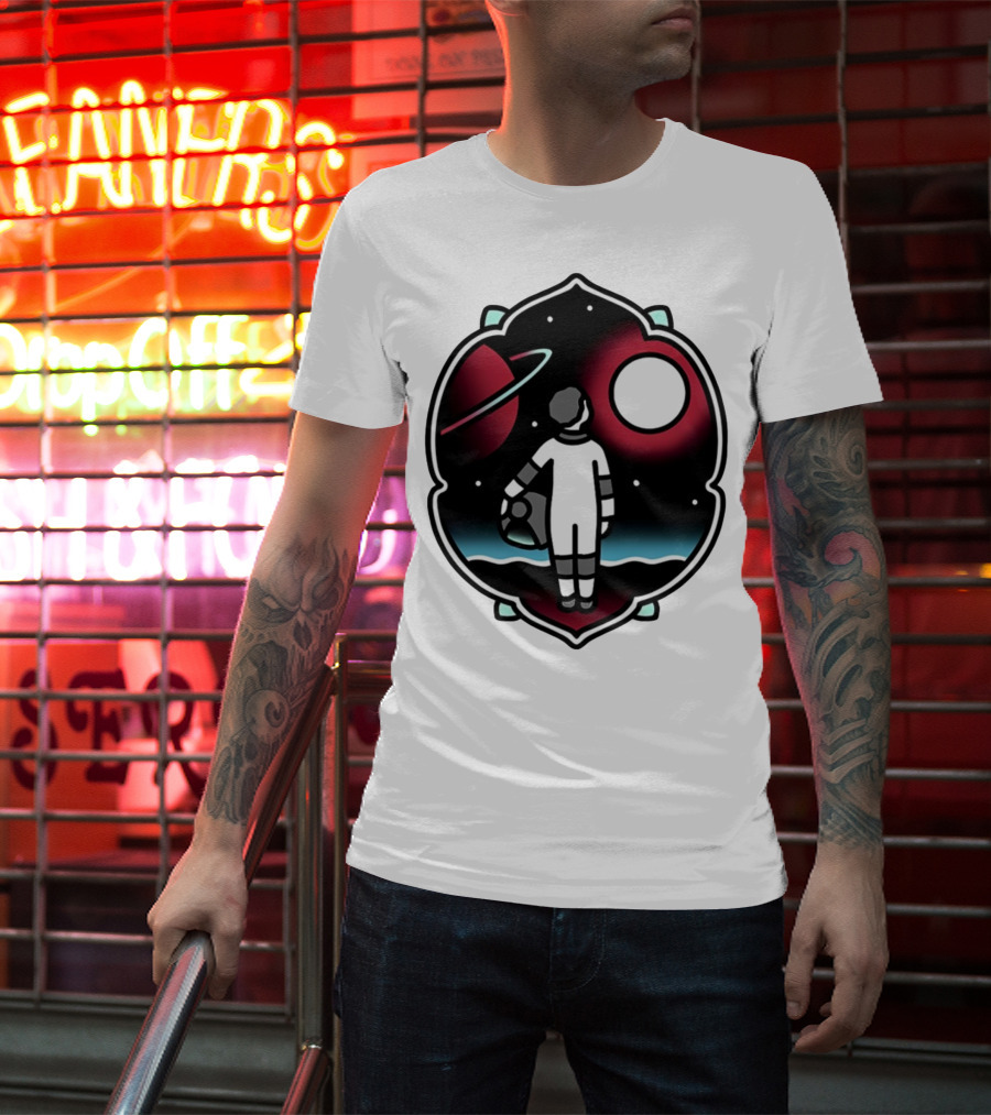 Come See The Universe Astronaut Staring At Planets And Stars T-Shirt
