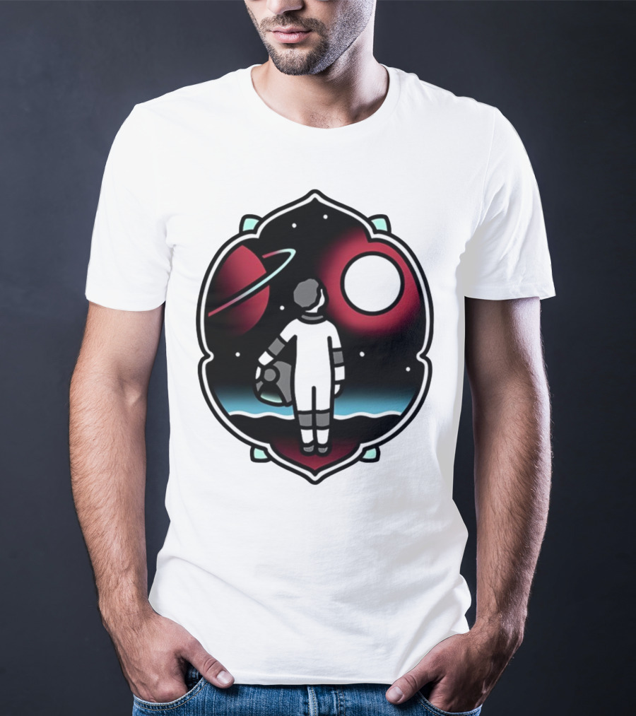Come See The Universe Astronaut Staring At Planets And Stars T-Shirt