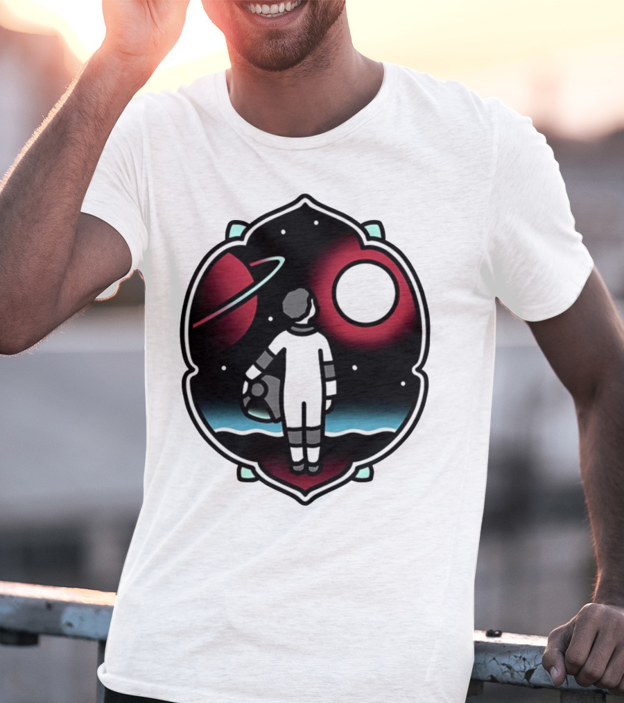 Come See The Universe Astronaut Staring At Planets And Stars T-Shirt