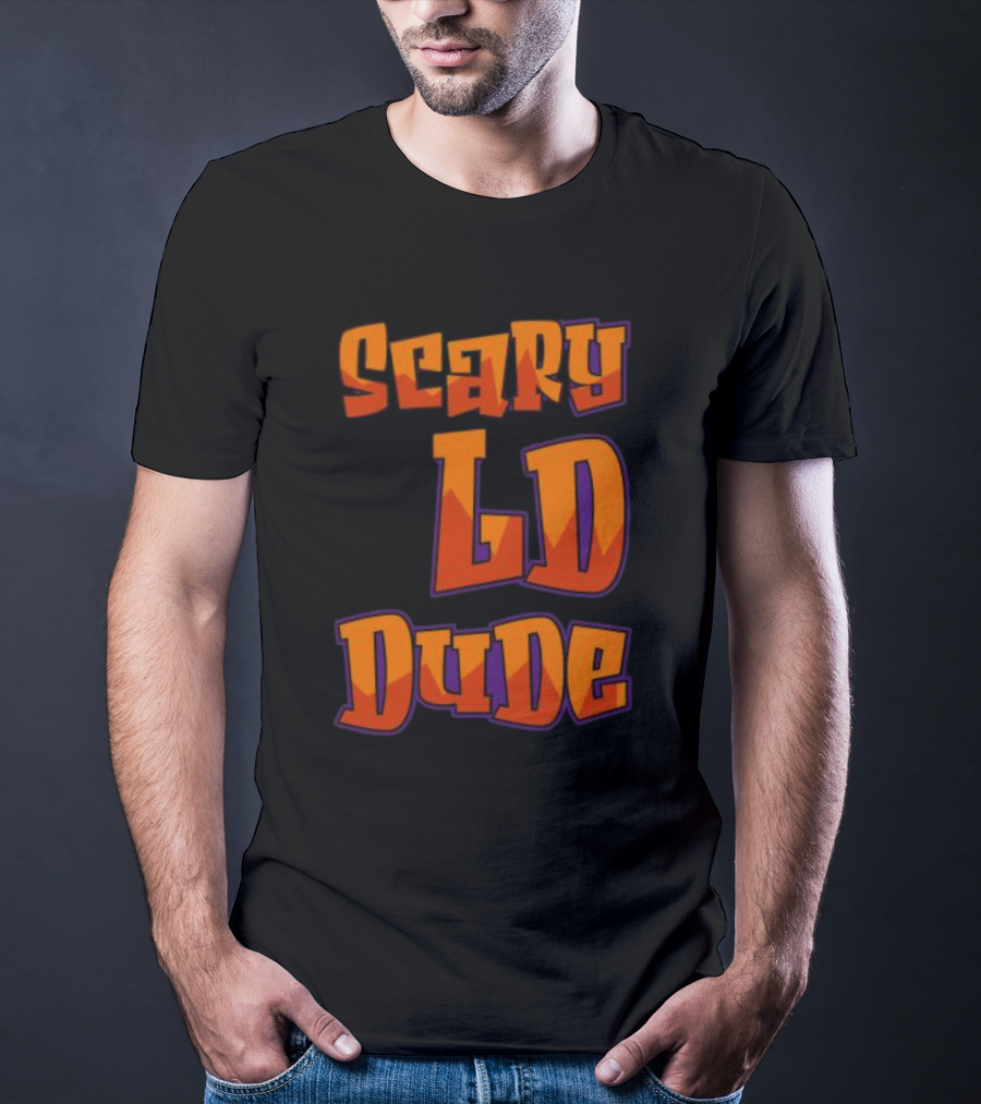 Scary LD Dude Retro Font T-Shirt