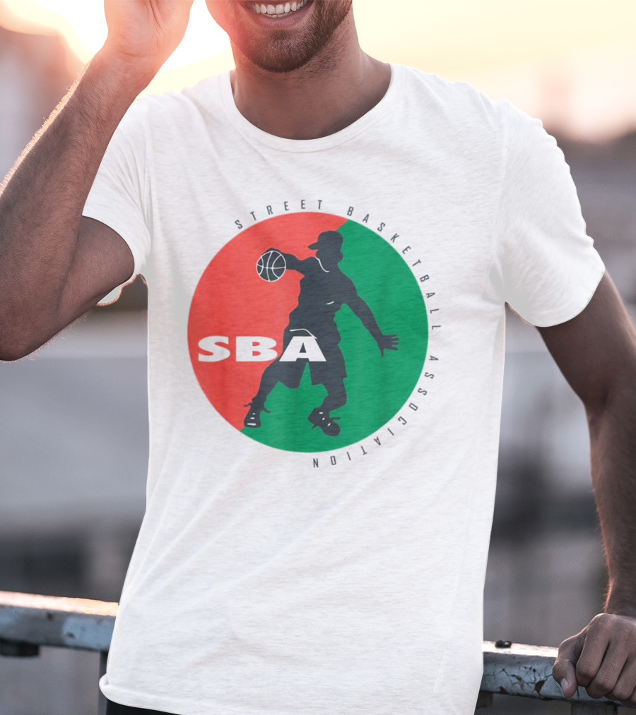 Street Basketball Association SBA Logo Circle T-Shirt