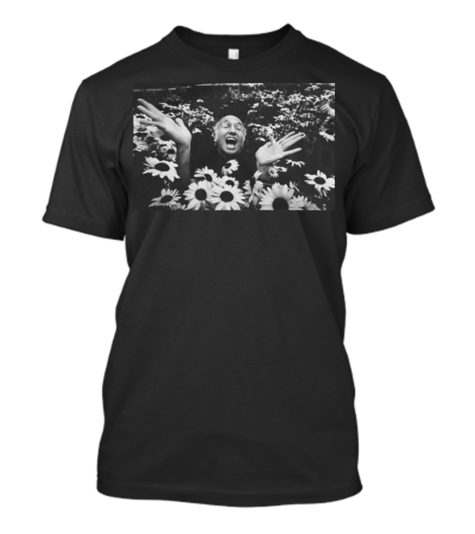 RCurb Larry David Flower Mood Surrounded By Daisies T-Shirt