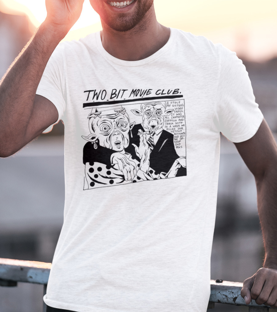 Humanitix Two Bit Movie Club Mac And Me New Farm Cinemas Comic Scene T-Shirt