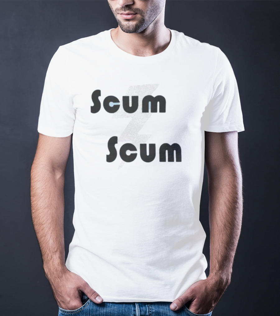 Scum Scum Lightning Bolt T-Shirt